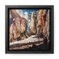 I Hadn't Seen That Before – Cosmic Canyon Modern Wall Art Print on Framed Gallery Wrap Canvas