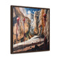 I Hadn't Seen That Before – Cosmic Canyon Modern Wall Art Print on Framed Gallery Wrap Canvas