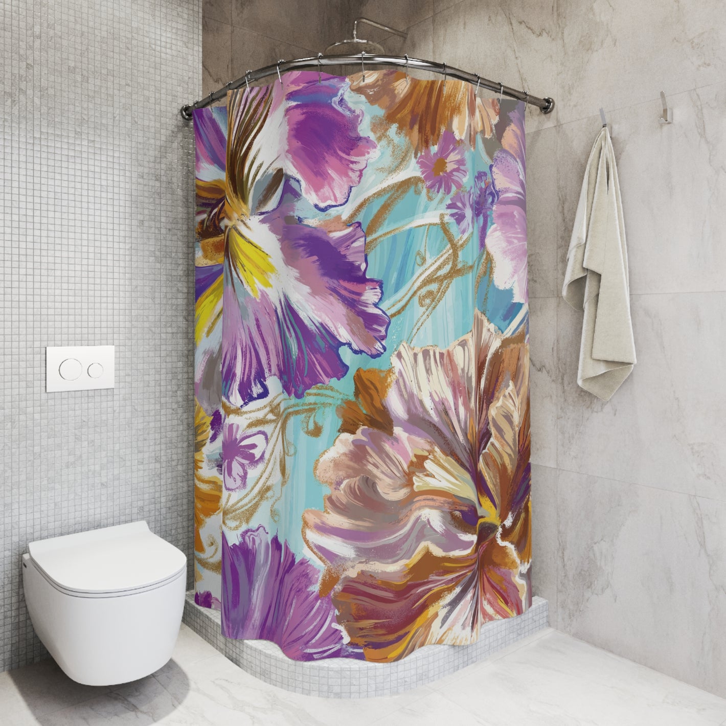 Abstract Irisies - Shower Curtain