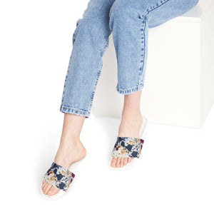 Floral Ink -Women's Removable-Strap Sandals