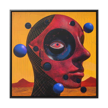 One Eye Forward – Modern Abstract Sci-Fi Wall Art Print on Framed Gallery Wrap Canvas