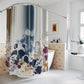 Floral Ink Blur - Shower Curtains