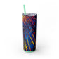 Creepy Cat - Skinny Tumbler with Straw, 20oz