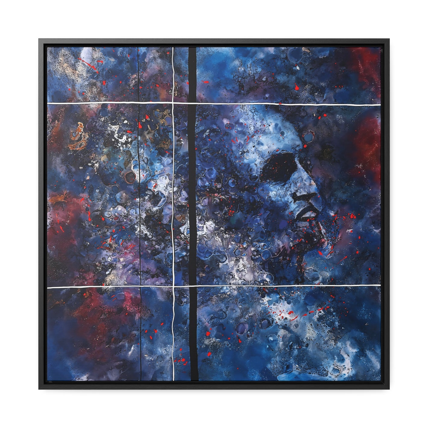 Silent Echo – Abstract Modern Art Print on Framed Gallery Wrap Canvas