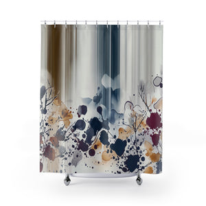 Floral Ink Blur - Shower Curtains