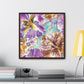 Abstract Irisies – Framed Gallery Wrap Canvas