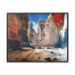 Never Enough – Cosmic Canyon Modern Wall Art Print on Framed Gallery Wrap Canvas