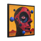 One Eye Forward – Modern Abstract Sci-Fi Wall Art Print on Framed Gallery Wrap Canvas