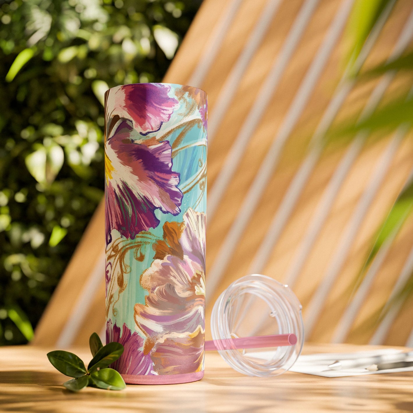 Abstract Irisies - 20oz Tumbler with Straw