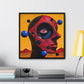 One Eye Forward – Modern Abstract Sci-Fi Wall Art Print on Framed Gallery Wrap Canvas