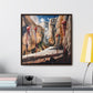 I Hadn't Seen That Before – Cosmic Canyon Modern Wall Art Print on Framed Gallery Wrap Canvas