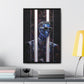 Peek-a-Bluesy – Futuristic Modern Art Printed on Framed Gallery Wrap Canvas