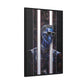 Peek-a-Bluesy – Futuristic Modern Art Printed on Framed Gallery Wrap Canvas