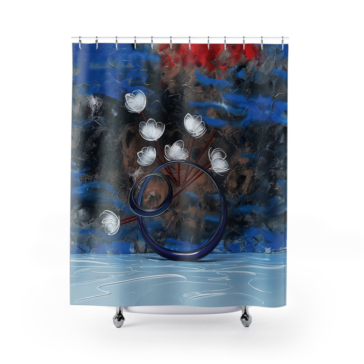 Simple Flowers - Shower Curtain