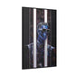 Peek-a-Bluesy – Futuristic Modern Art Printed on Framed Gallery Wrap Canvas