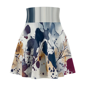 Floral Ink - Women's Skater Skirt