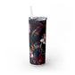 Greetings - Skinny Tumbler with Straw, 20oz