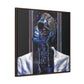 Chained Bluesy - Original Abstract Wall Art on Framed Gallery Wrap Canvas