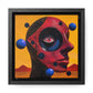 One Eye Forward – Modern Abstract Sci-Fi Wall Art Print on Framed Gallery Wrap Canvas