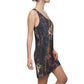 Floral Fusion Surrender - Women's Cut & Sew Racerback Dress