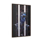 Peek-a-Bluesy – Futuristic Modern Art Printed on Framed Gallery Wrap Canvas