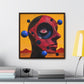 One Eye Forward – Modern Abstract Sci-Fi Wall Art Print on Framed Gallery Wrap Canvas