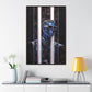 Peek-a-Bluesy – Futuristic Modern Art Printed on Framed Gallery Wrap Canvas