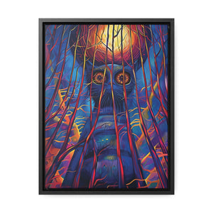 Cat See Me – Enigmatic Modern Wall Art Printed on Framed Gallery Wrapped Canvas