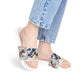 Floral Ink -Women's Removable-Strap Sandals