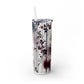 Floral - Skinny Tumbler with Straw, 20oz