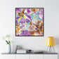 Abstract Irisies – Framed Gallery Wrap Canvas