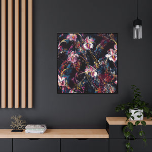 Greetings – Abstract Modern Floral Art Print on Framed Gallery Wrap Canvas