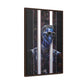 Peek-a-Bluesy – Futuristic Modern Art Printed on Framed Gallery Wrap Canvas