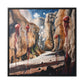 I Hadn't Seen That Before – Cosmic Canyon Modern Wall Art Print on Framed Gallery Wrap Canvas