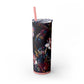 Greetings - Skinny Tumbler with Straw, 20oz