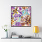 Abstract Irisies – Framed Gallery Wrap Canvas