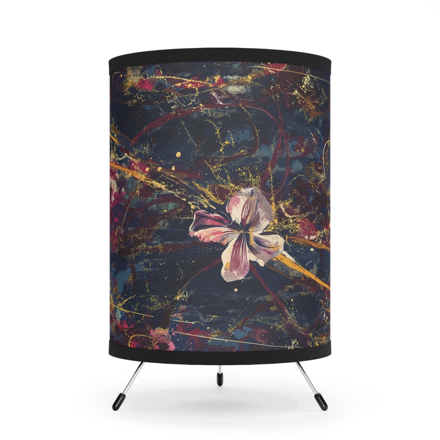 Surrender - Floral - Tripod Lamp