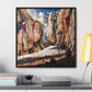 I Hadn't Seen That Before – Cosmic Canyon Modern Wall Art Print on Framed Gallery Wrap Canvas