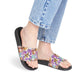 Abstract Irisies - Women's Strap Sandals