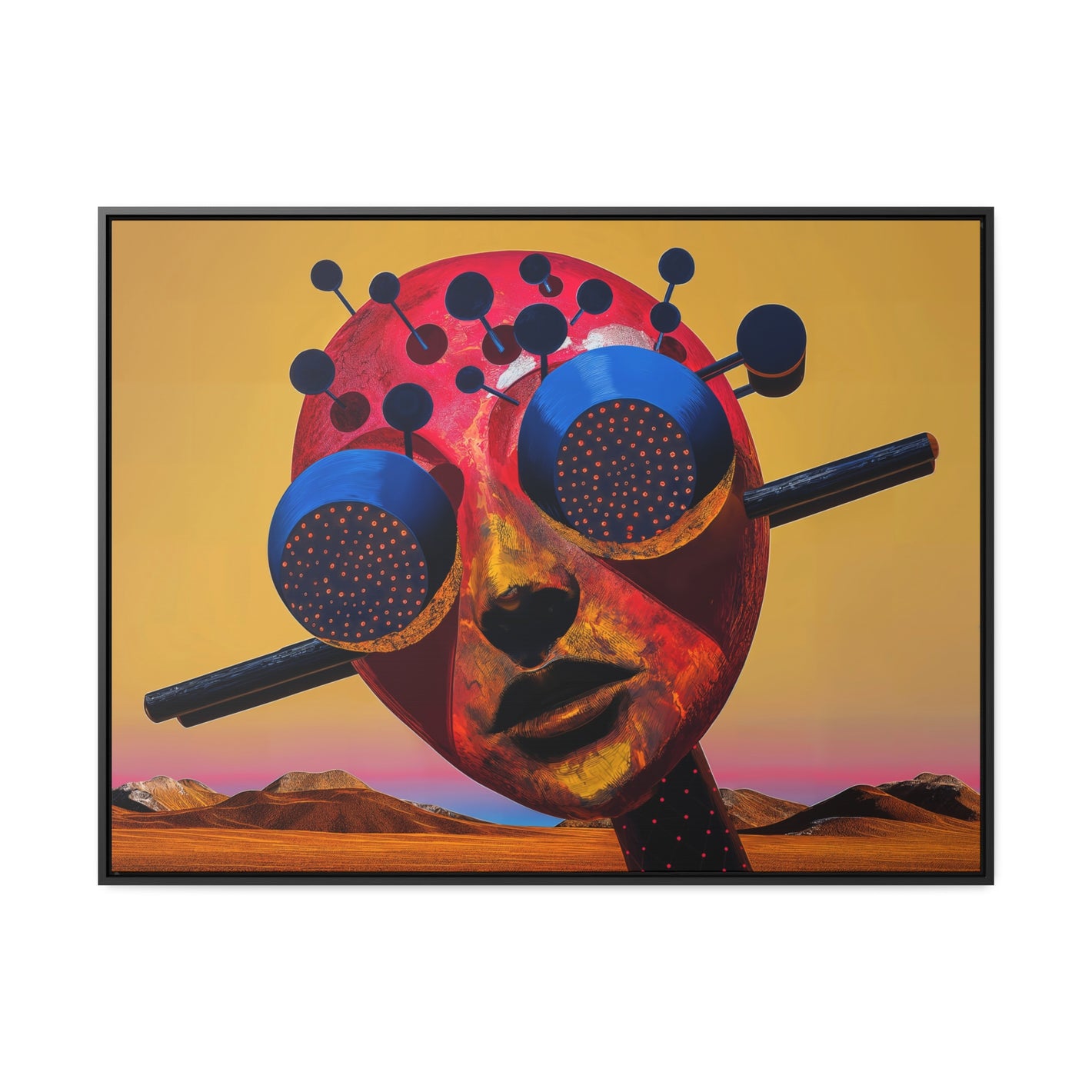 Mar-Fancy – Futuristic Surrealism Wall Art Print on Framed Gallery Wrap Canvas