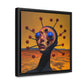 Bluegy One – Futuristic Sci-Fi Wall Art Print on Framed Gallery Wrap Canvas