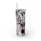 Floral - Skinny Tumbler with Straw, 20oz