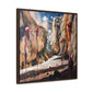 I Hadn't Seen That Before – Cosmic Canyon Modern Wall Art Print on Framed Gallery Wrap Canvas