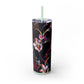 Greetings - Skinny Tumbler with Straw, 20oz