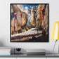 I Hadn't Seen That Before – Cosmic Canyon Modern Wall Art Print on Framed Gallery Wrap Canvas