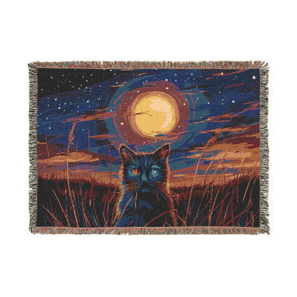 Field Cat - Woven Blanket