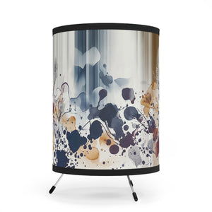 Floral Ink Blur - Tripod Lamp