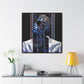 Chained Bluesy - Original Abstract Wall Art on Framed Gallery Wrap Canvas