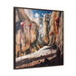 I Hadn't Seen That Before – Cosmic Canyon Modern Wall Art Print on Framed Gallery Wrap Canvas