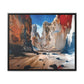 Never Enough – Cosmic Canyon Modern Wall Art Print on Framed Gallery Wrap Canvas